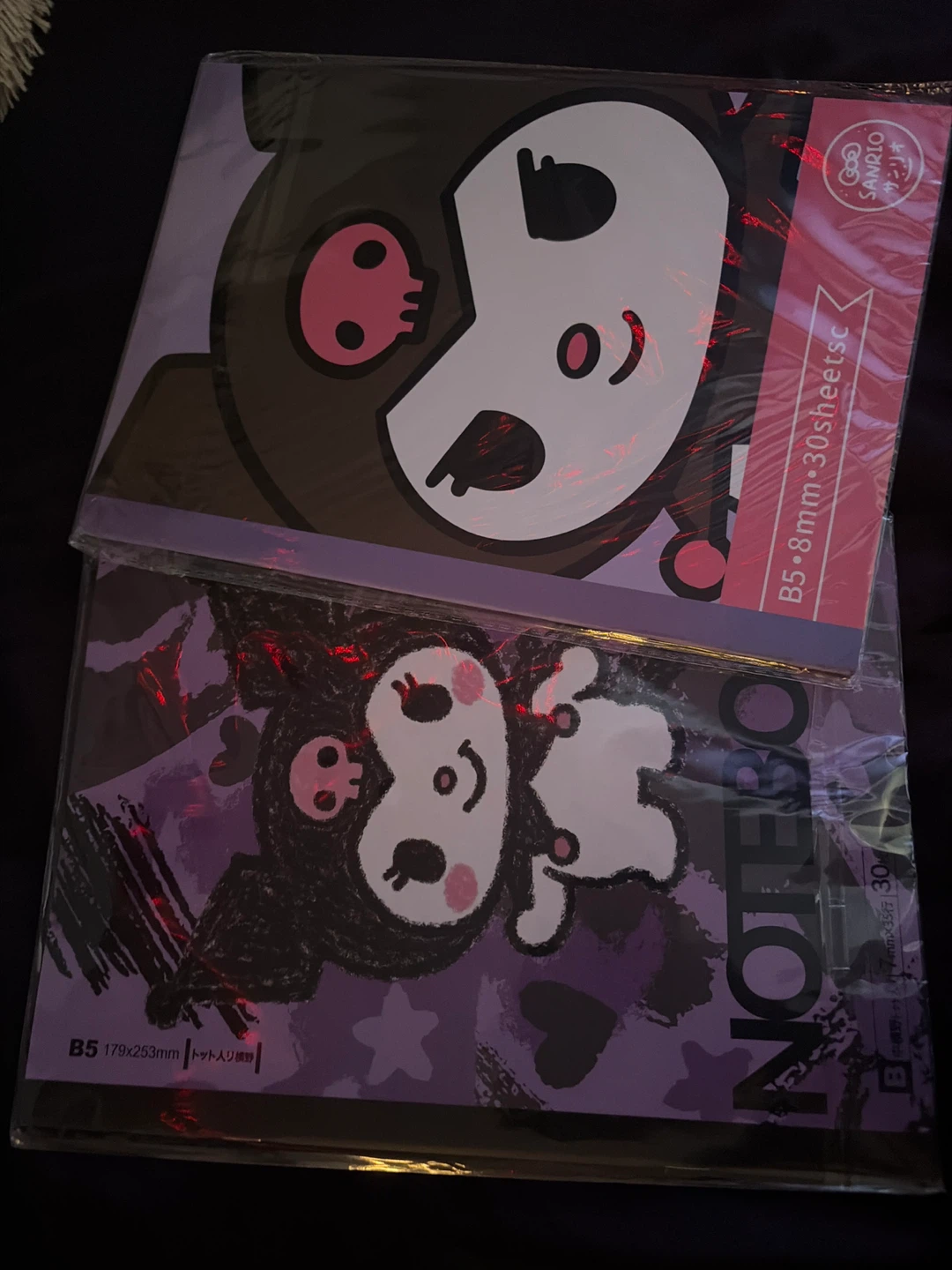 Sanrio Kuromi B5 Notebooks (2 Pack)