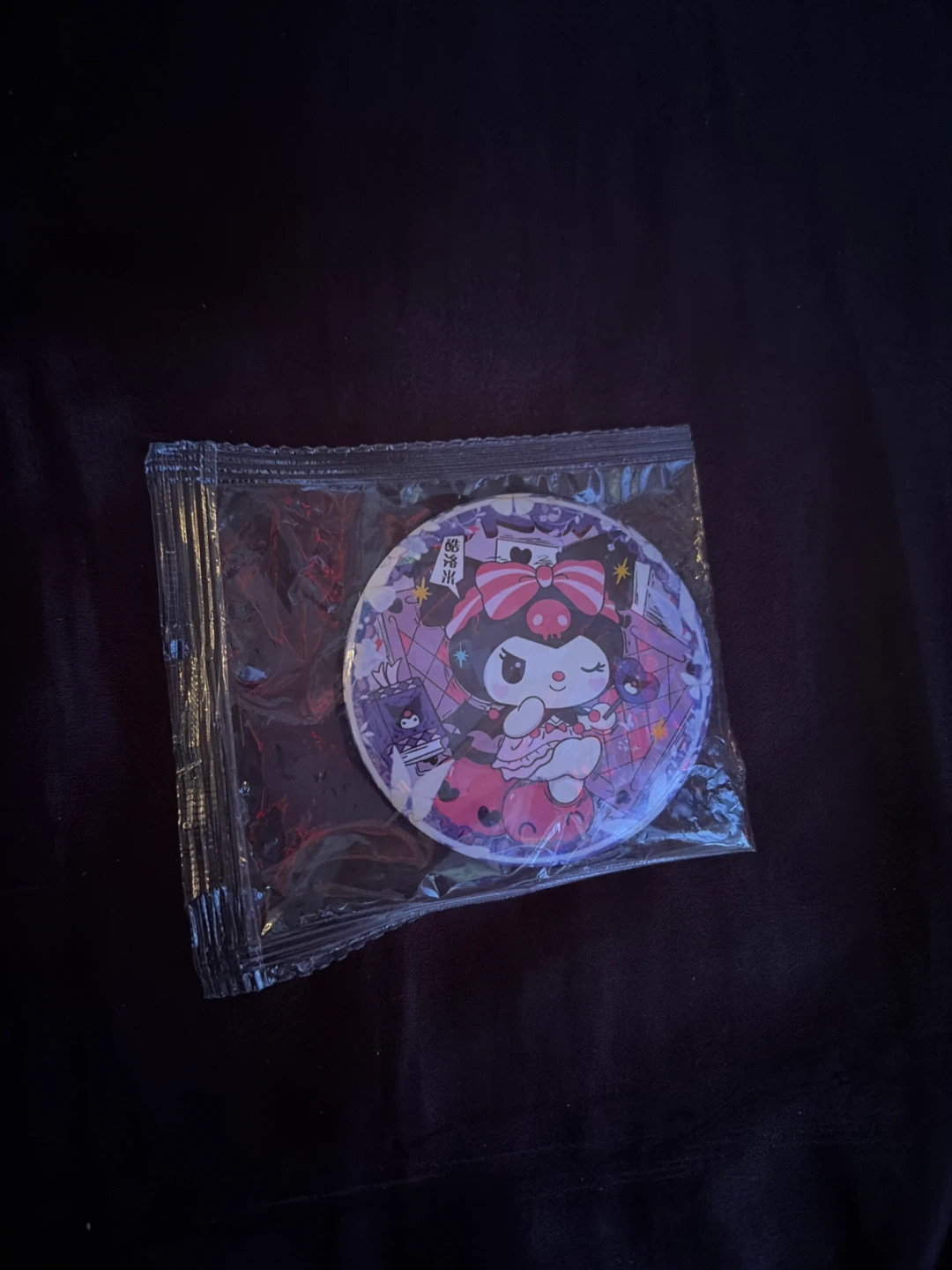 Kuromi Button Pin