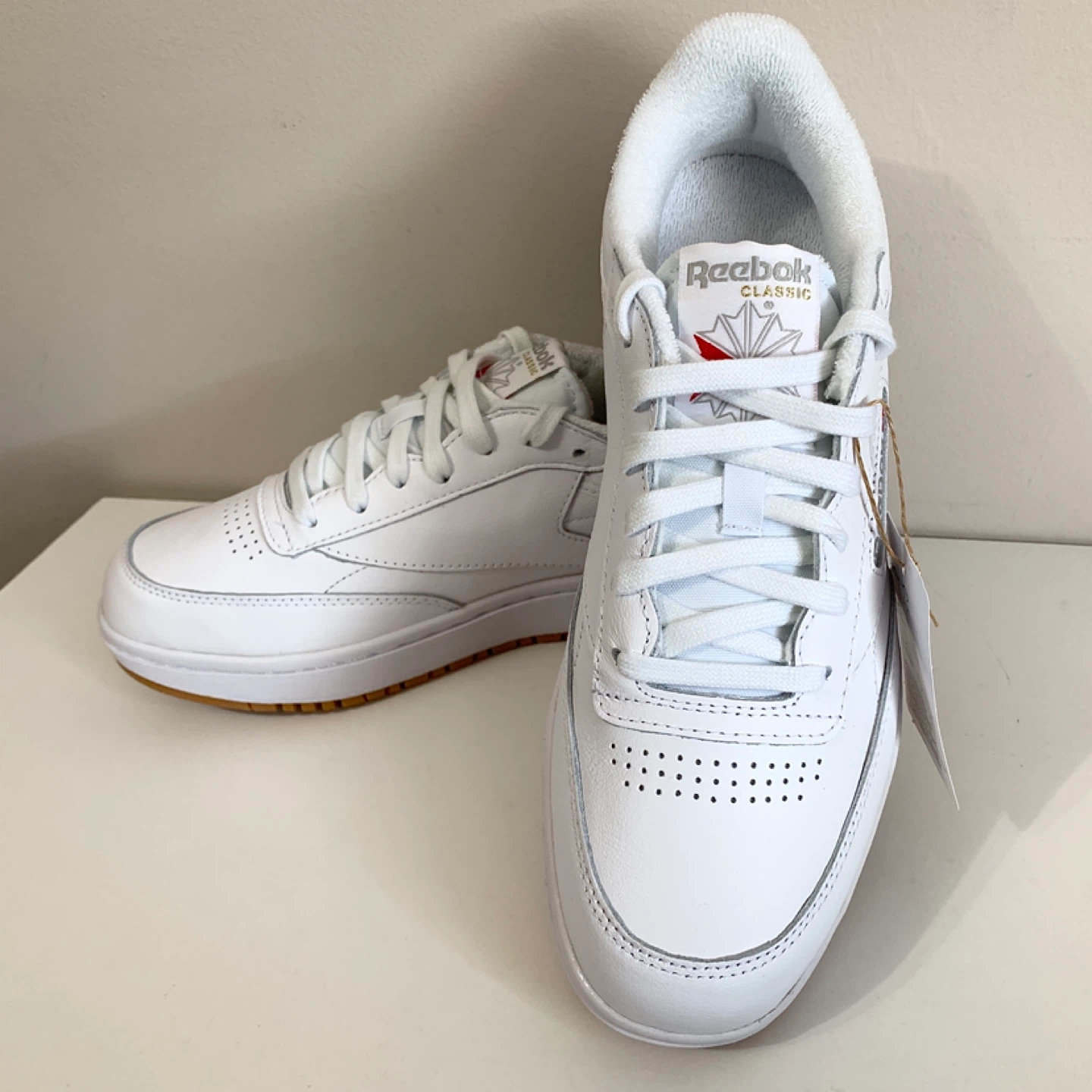 Reebok Womens Shoes Size 10 Club C Double, Leather Tennis Shoes
