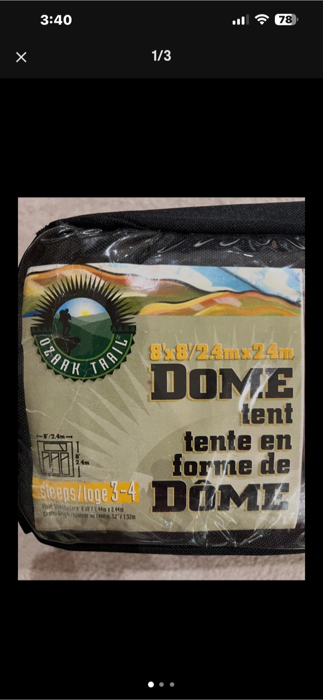 Ozark Trail 8x8 Dome Tent