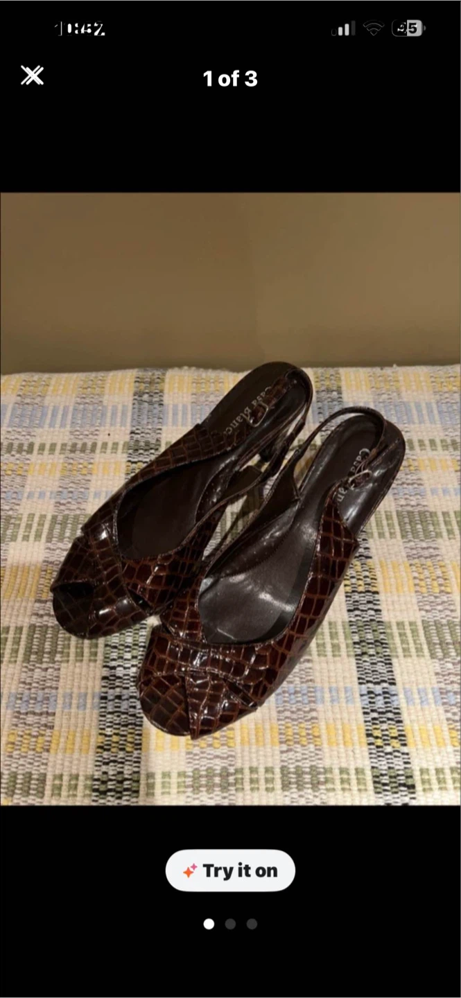 Sara Blanc Slingback Heels