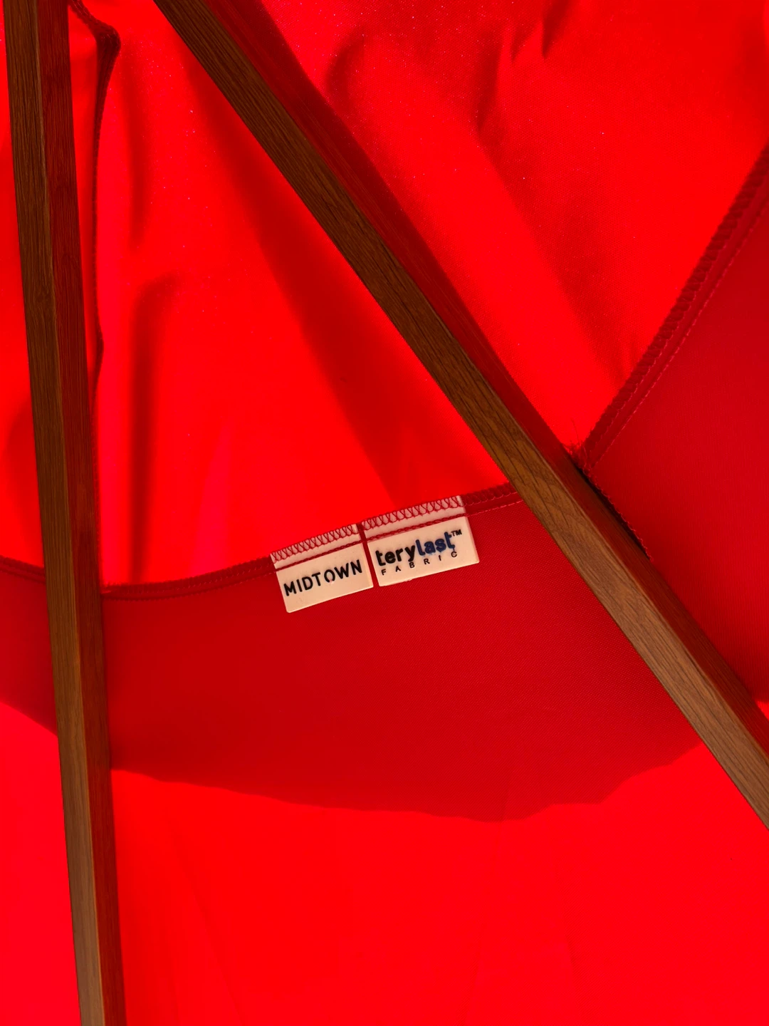 Midtown Red Patio Umbrella with Crank
