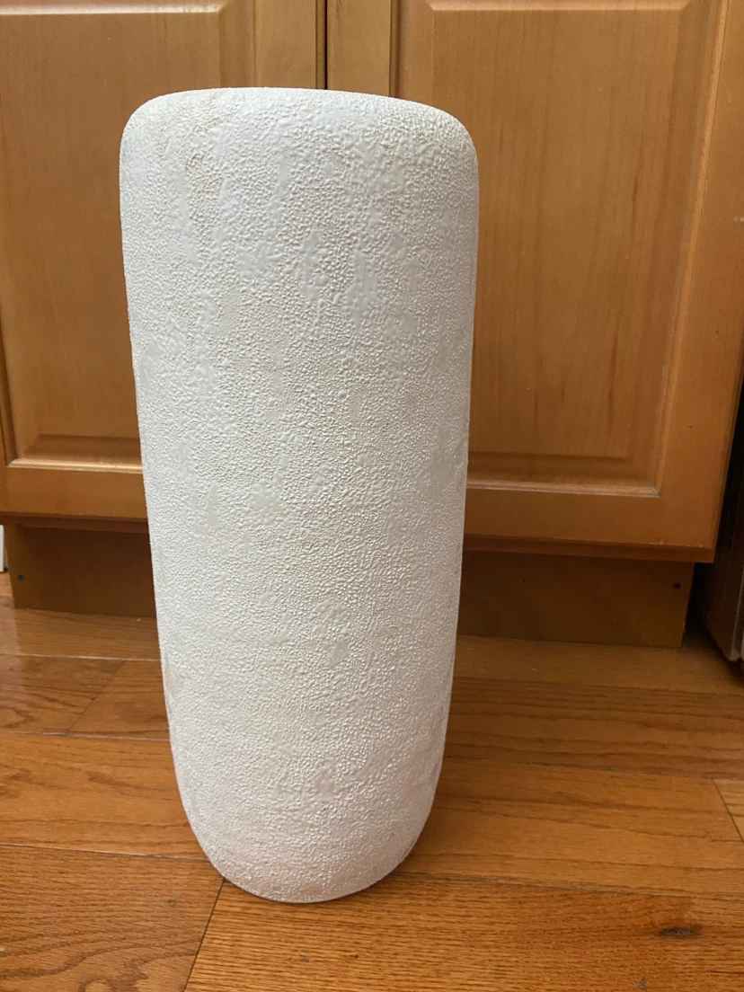 Tall textured vase
