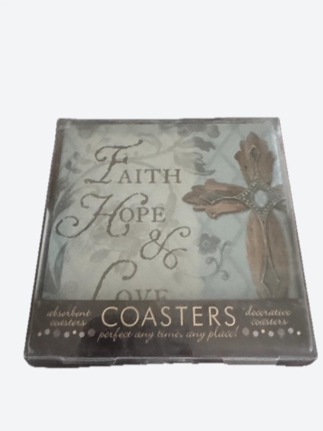 Decorative Coasters - Faith Hope & Love