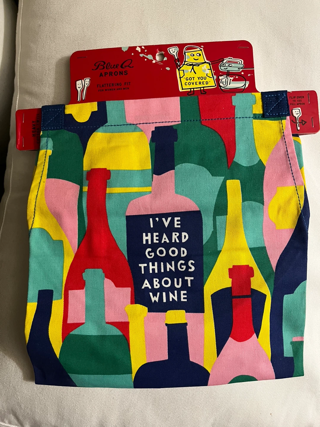 Blue Q “I’ve Heard Good Things About Wine” Apron