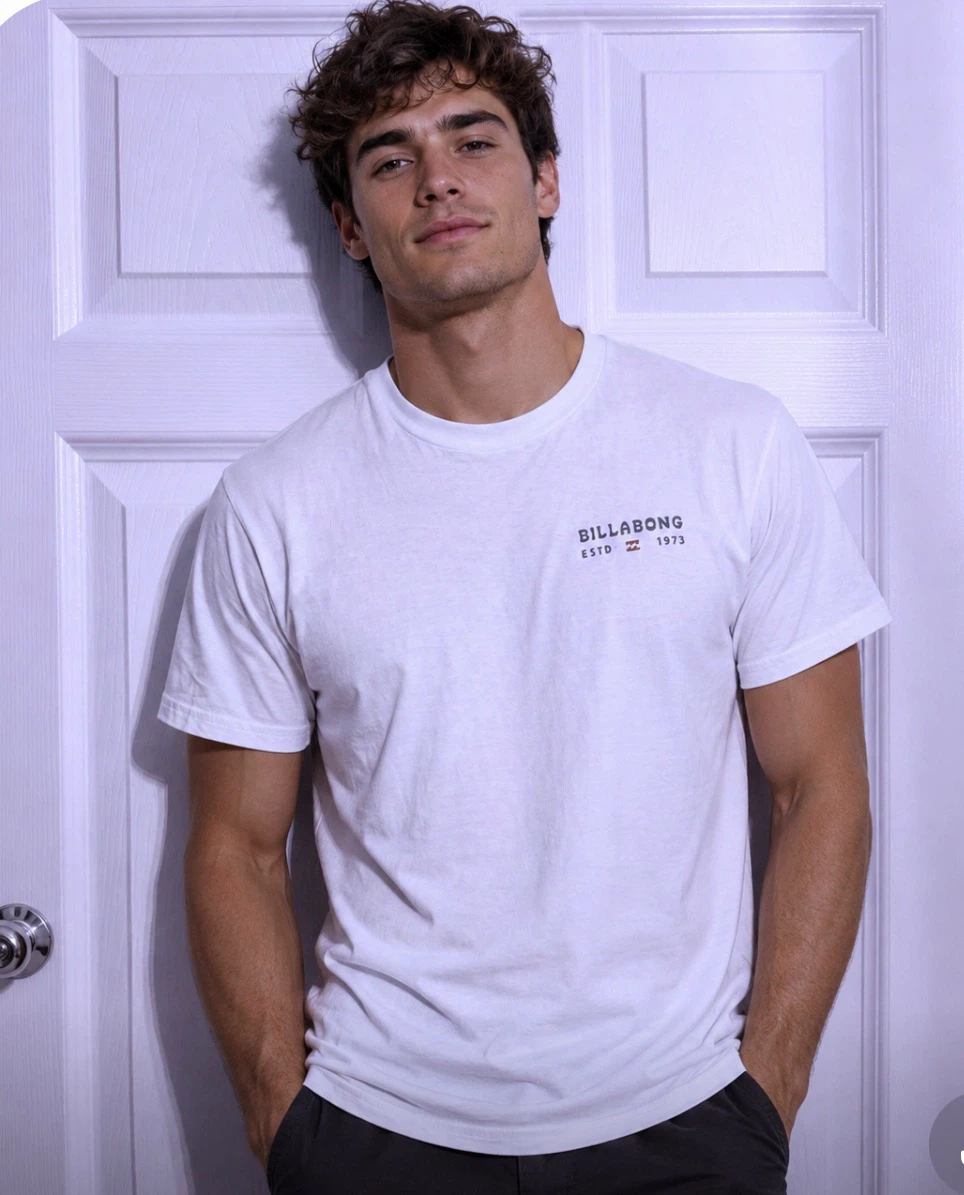 Billabong Men's White T-Shirt XL/TG