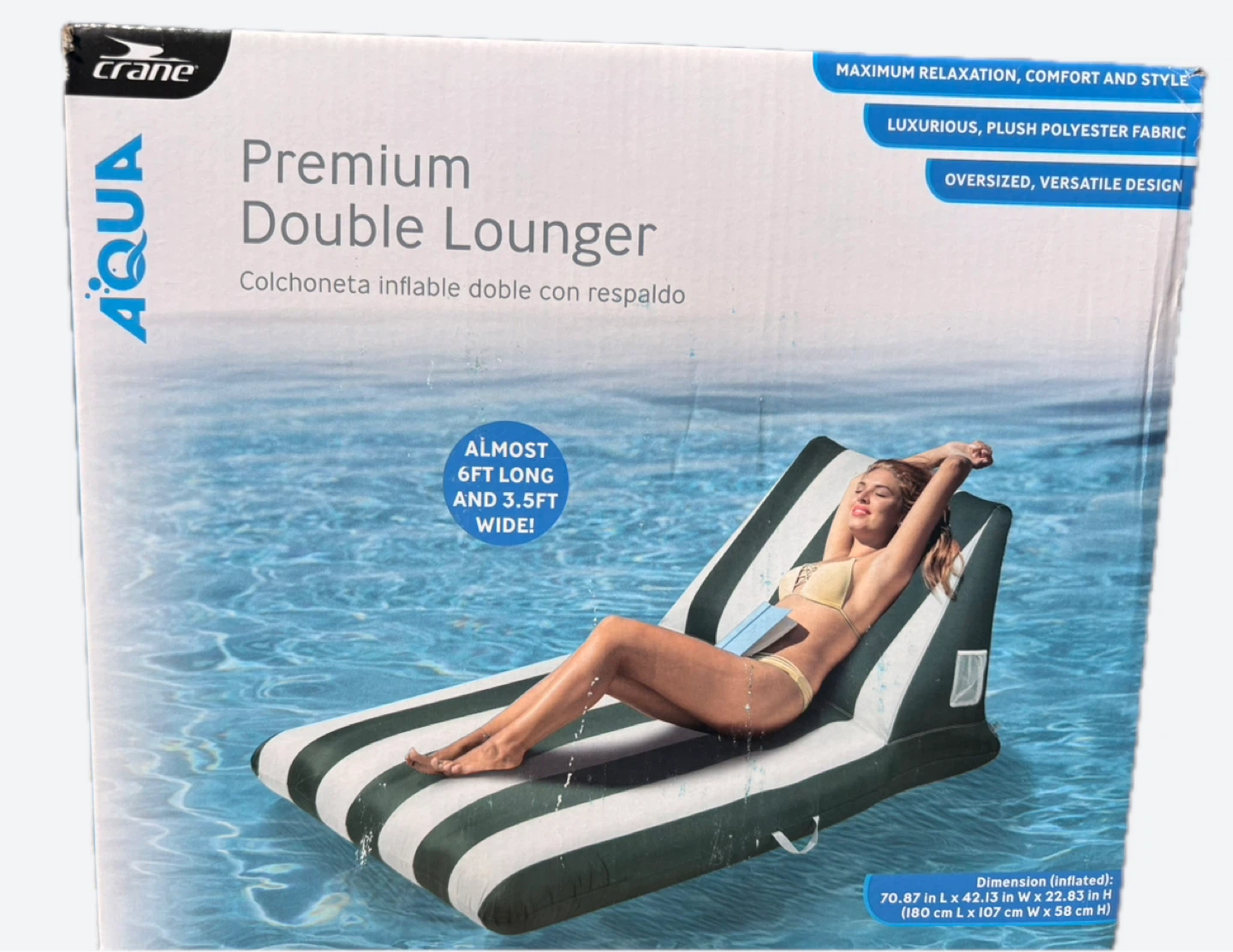 Crane Aqua Premium Double Lounger