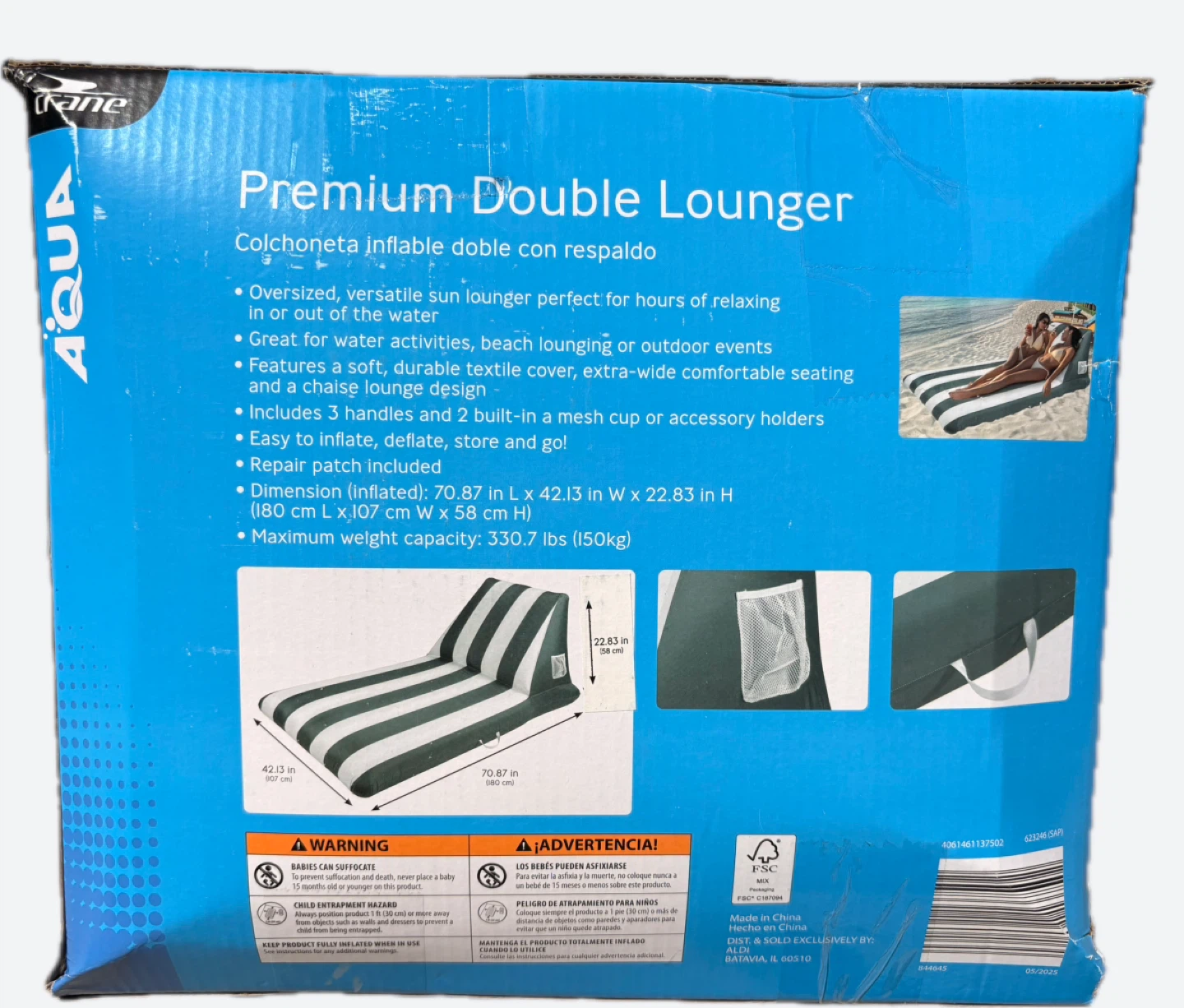 Crane Aqua Premium Double Lounger - photo 2