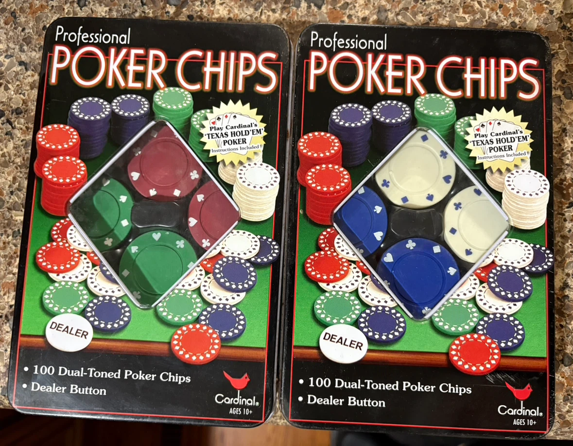 Cardinal Professional 100 Dual-Toned Poker Chips
