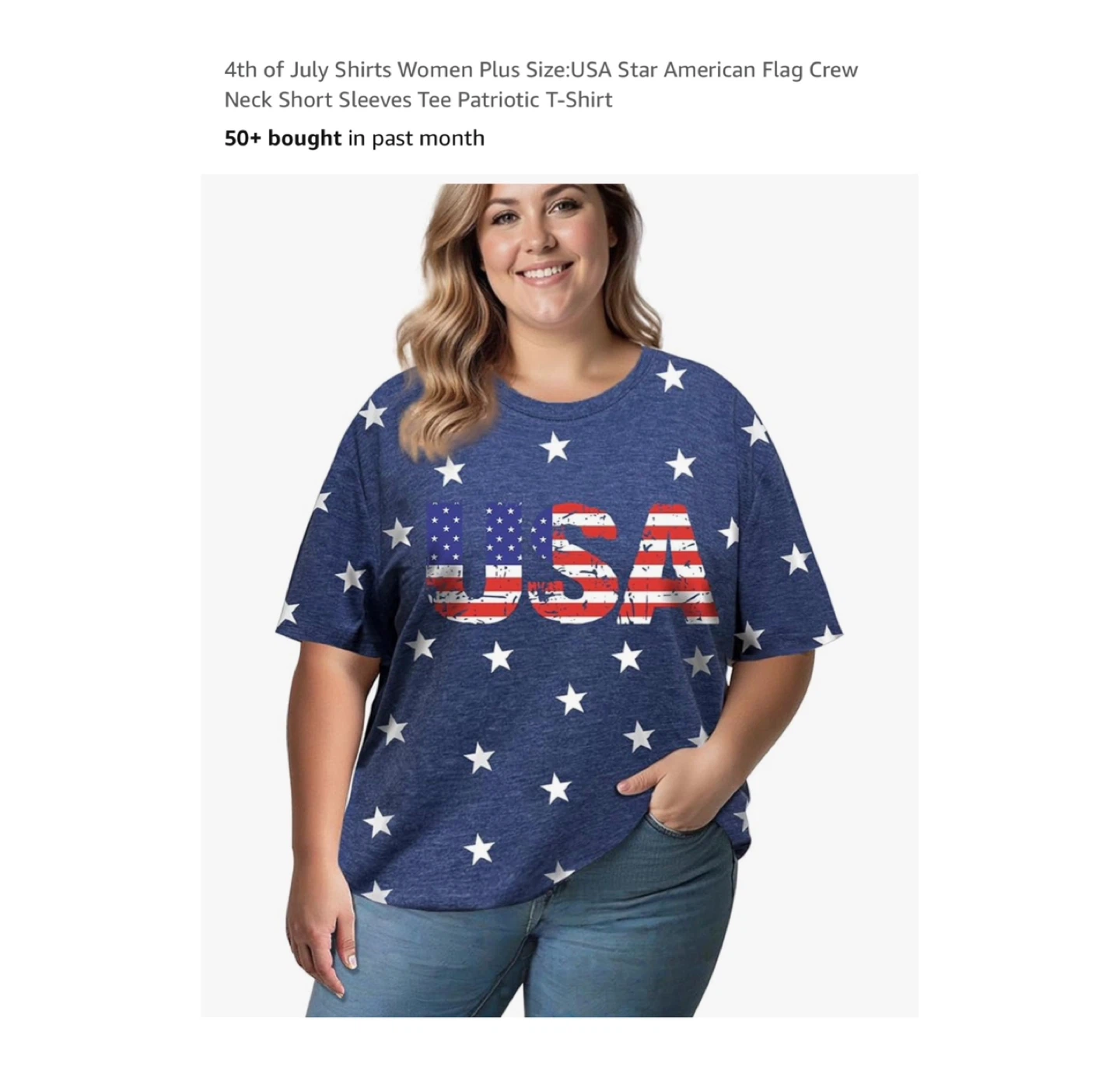Brand new XL Cotton Blend 4th of July Shirts Women