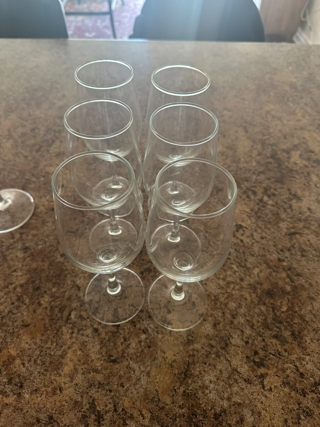 Set of 6 Clear Wine Glasses - photo 2