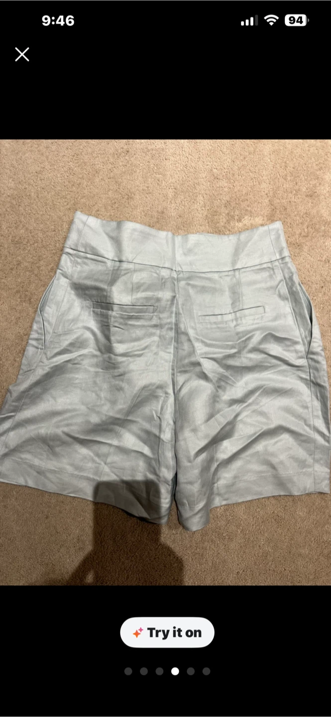 H&M Linen Blend Shorts - Light Blue - Size US 4/EUR 36 - photo 2
