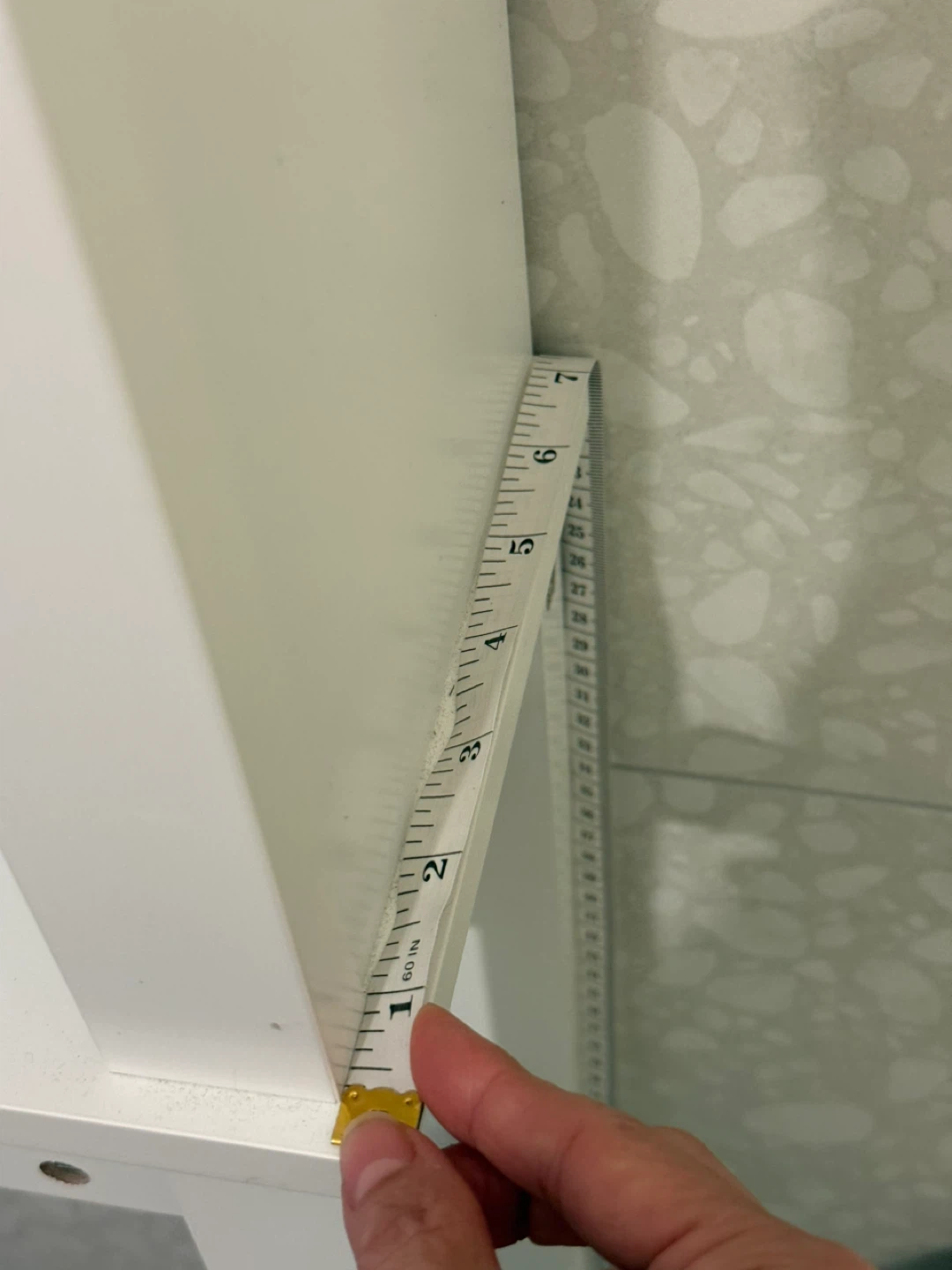 White Over-the-Toilet Storage Cabinet with Doors - photo 3