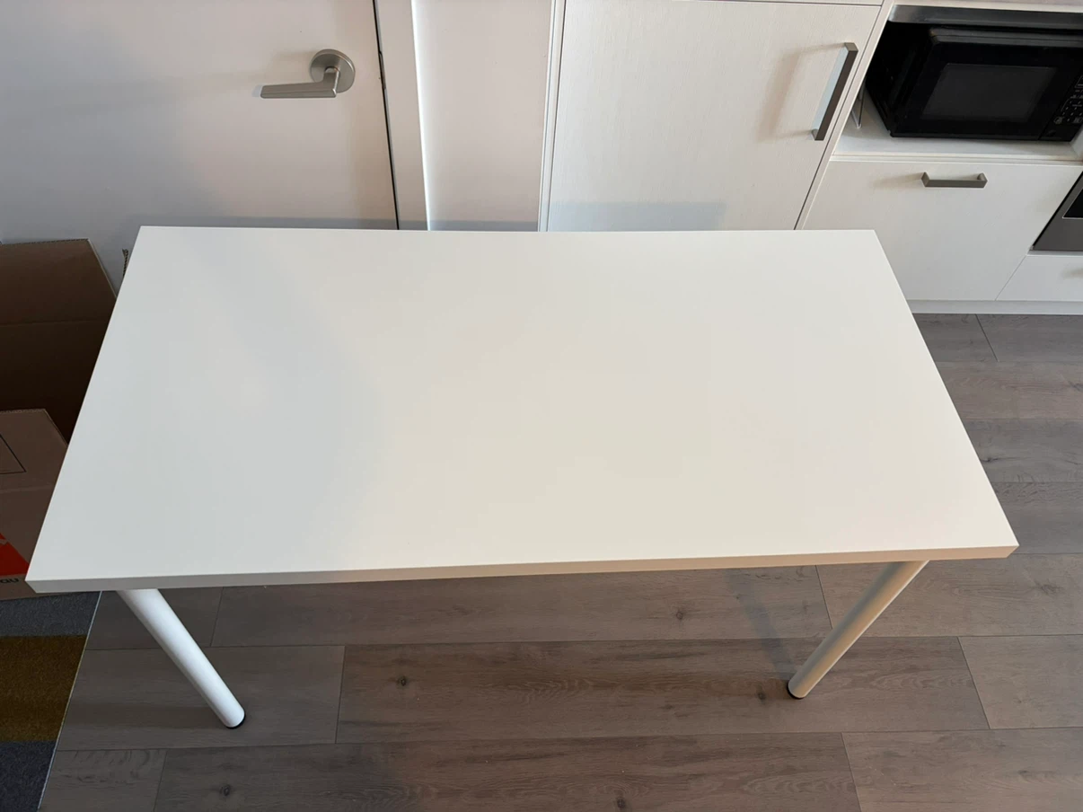 IKEA White Rectangular Table/desk - photo 5