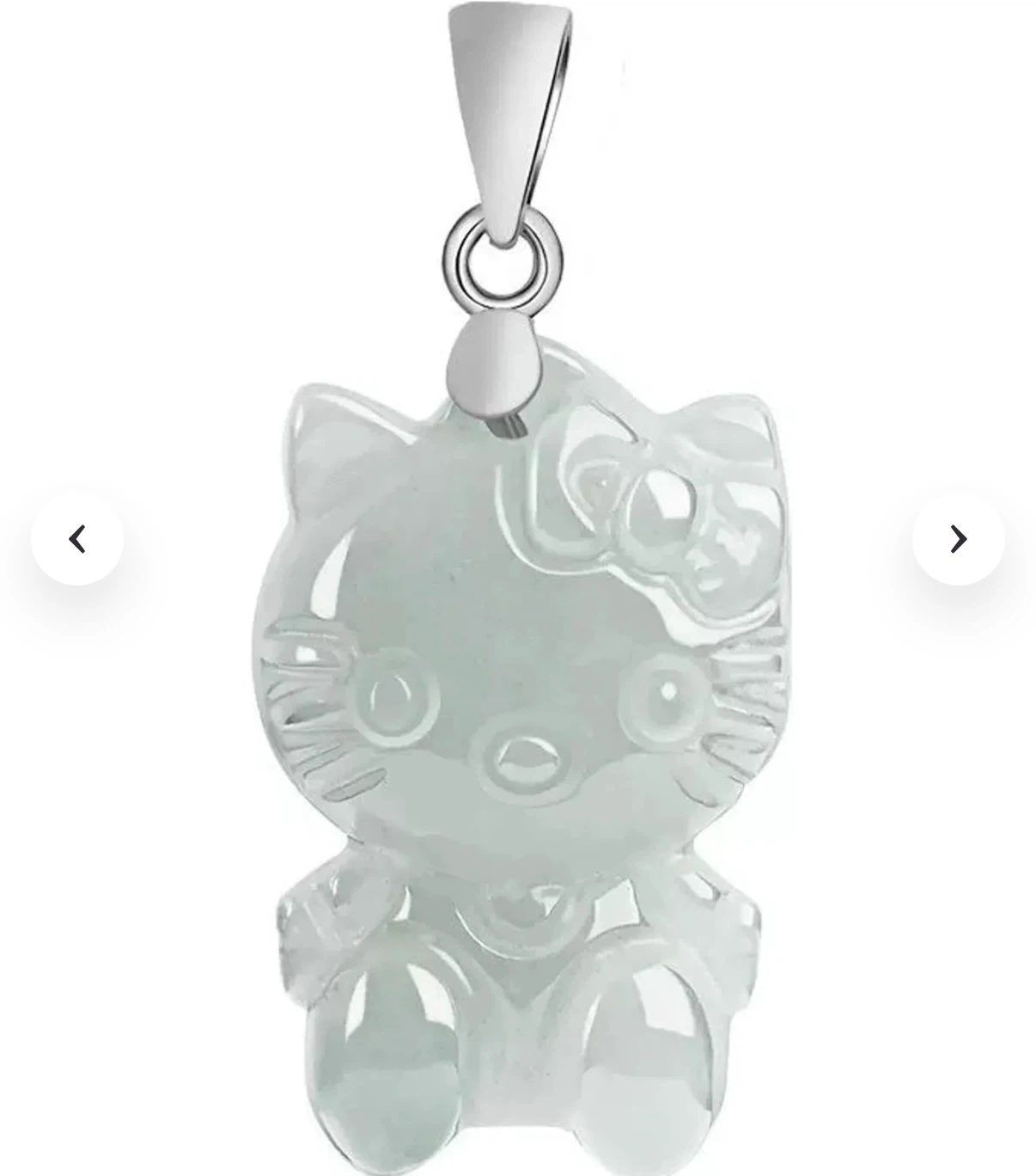 Hello Kitty Jade Pendant - photo 3