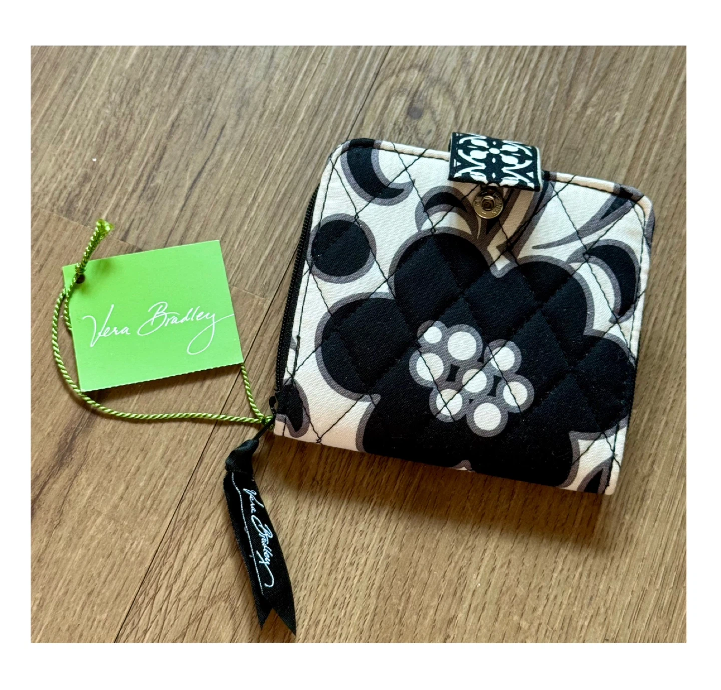 Brand new Vera Bradley NIGHT & DAY Mini ZIP WALLET