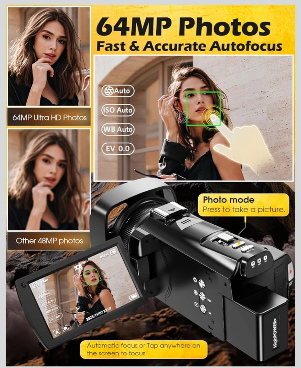 5K Ultra HD Video Camera with WiFi - photo 3