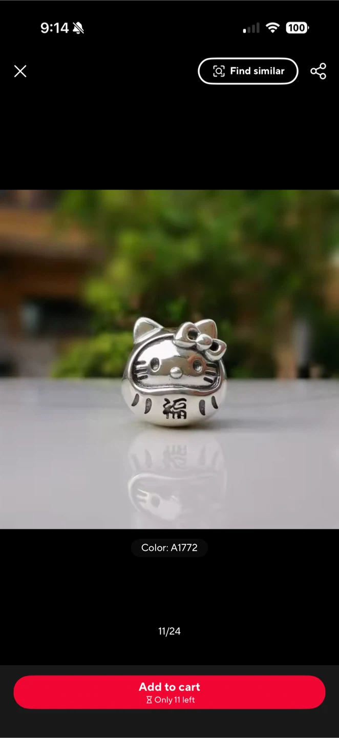 Hello Kitty bracelet Charm