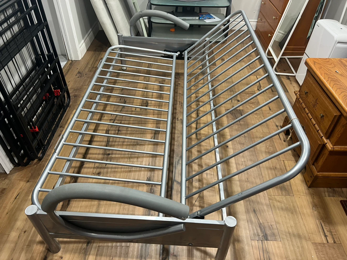 Silver Metal Futon Frame - photo 2