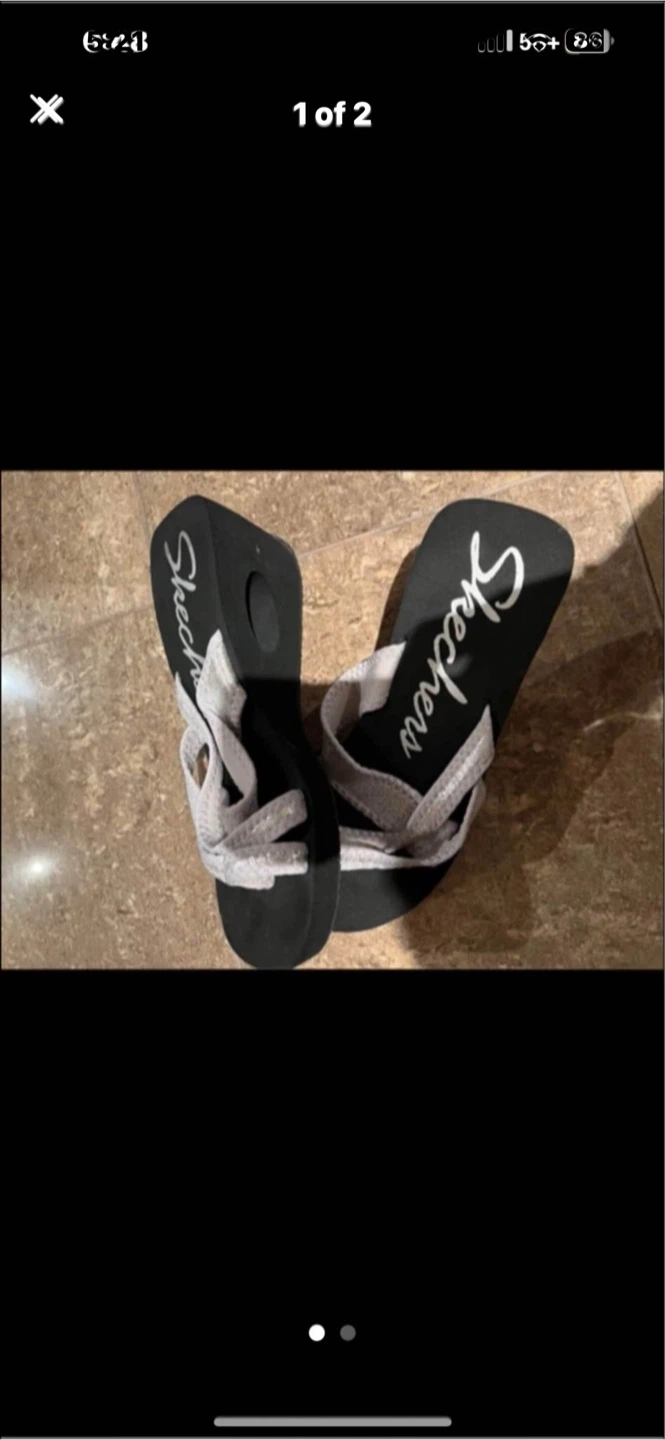 Skechers Wedge Flip Flops