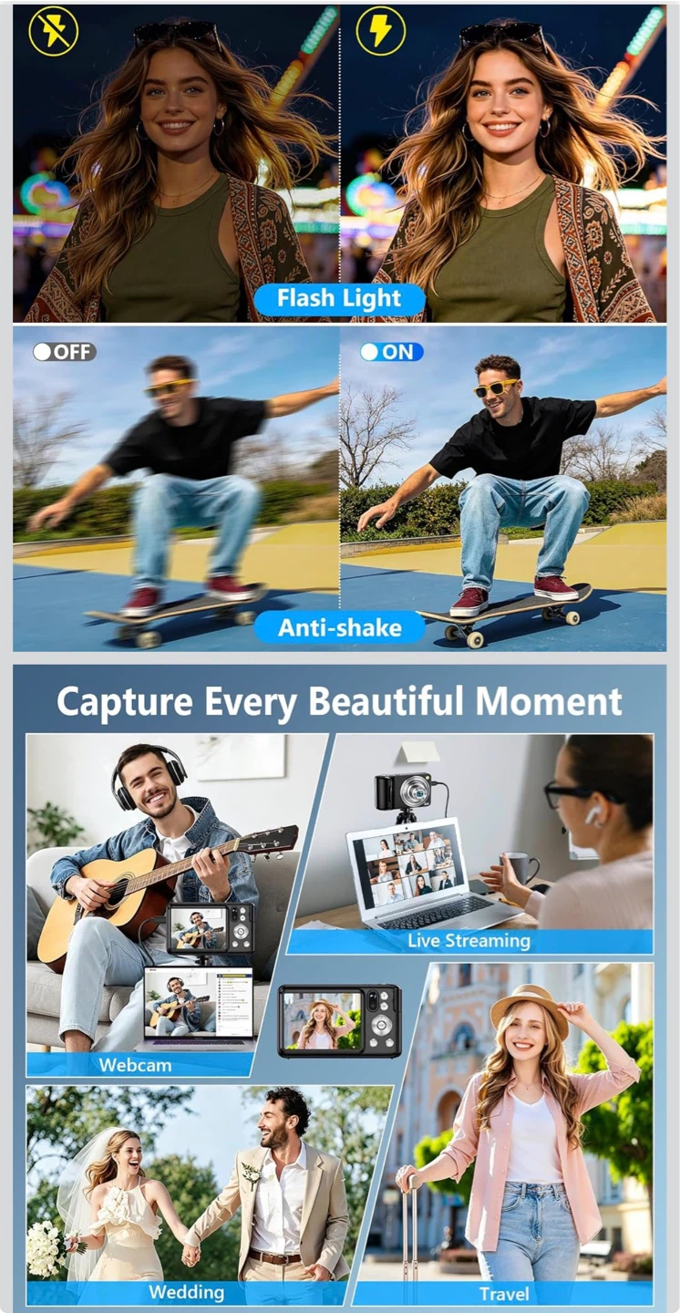 5K Digital Camera with WiFi and 6X Optical Zoom - photo 5