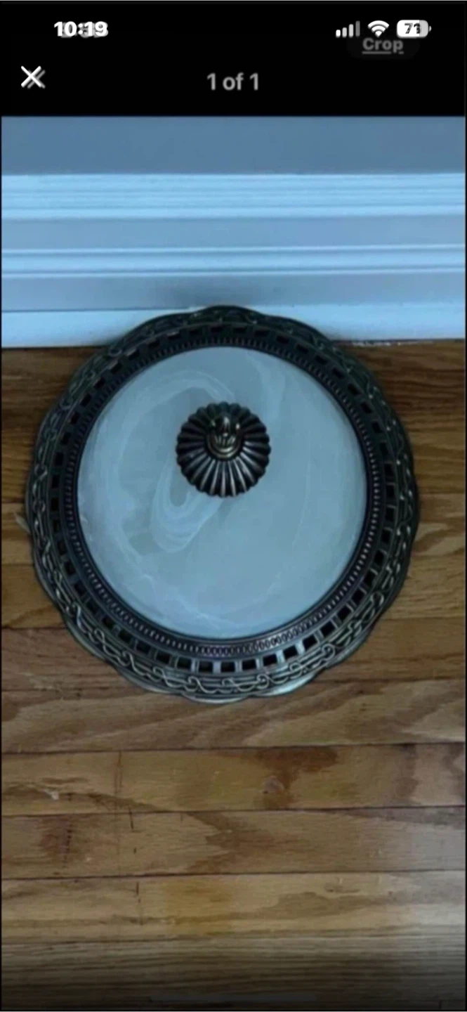 Ornate Flush Mount Ceiling Light Fixture
