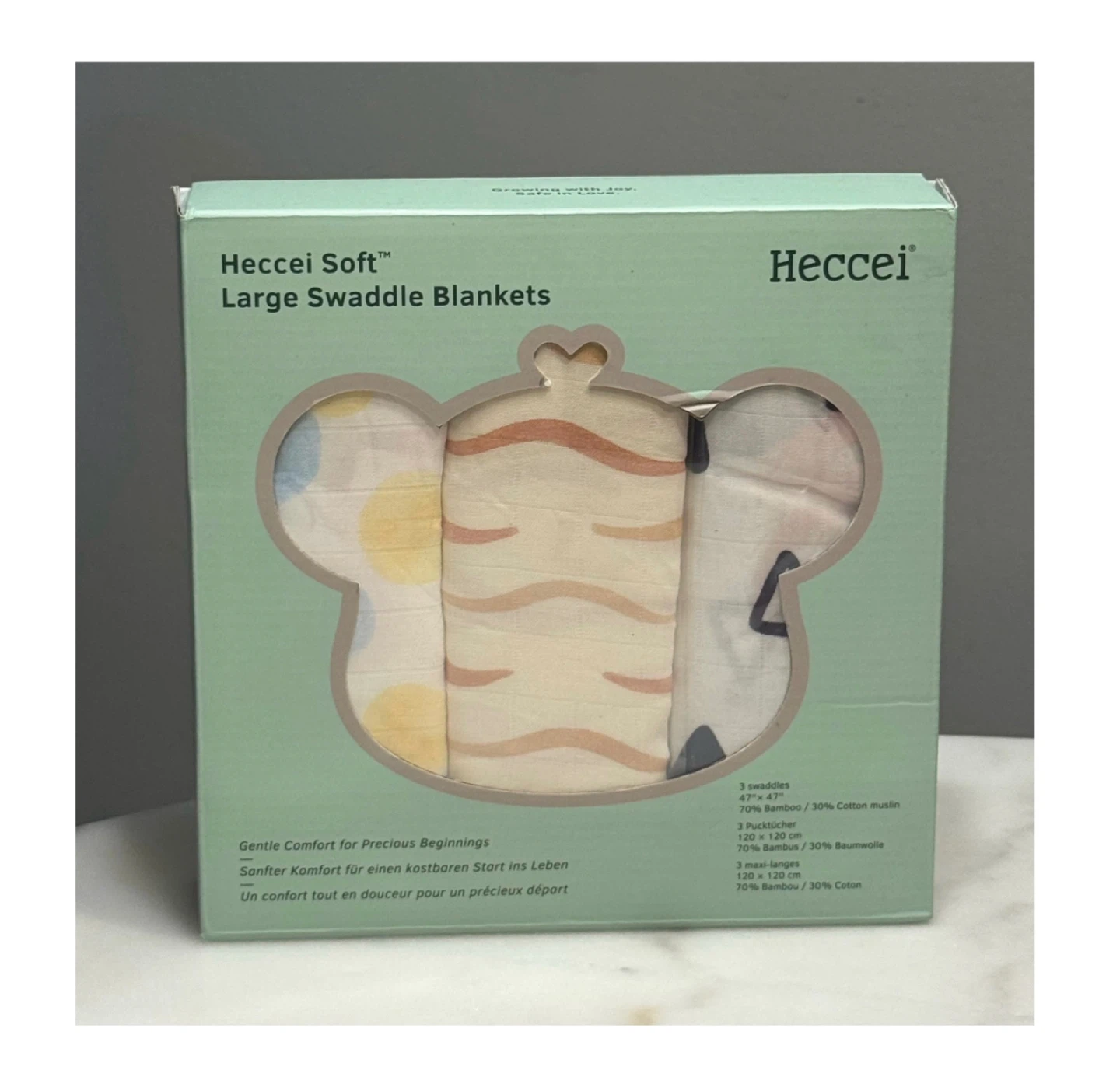 Brand new Soft Large Swaddle Blankets 3-Pack - photo 2