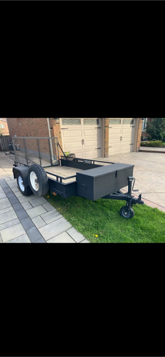 5x8 Utility Trailer with Storage Box