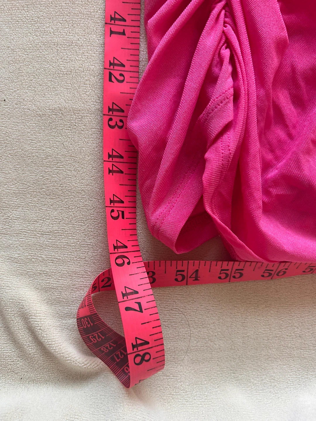 Hot Pink Ruched Bodycon Dress - photo 3