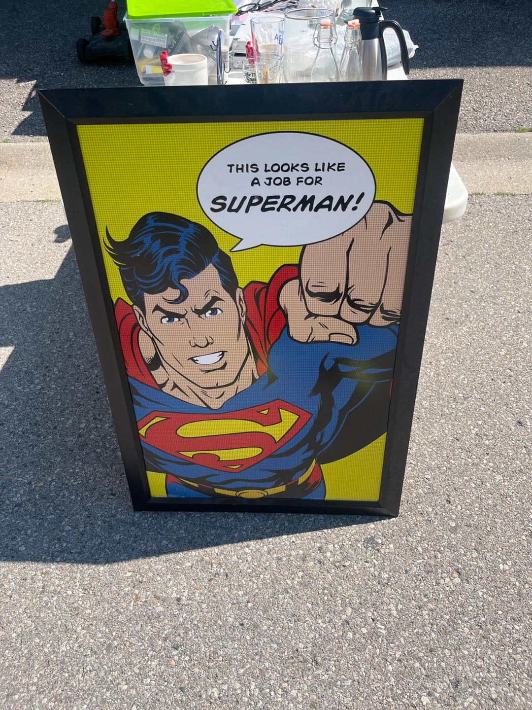 Superman Comic Art Framed Print