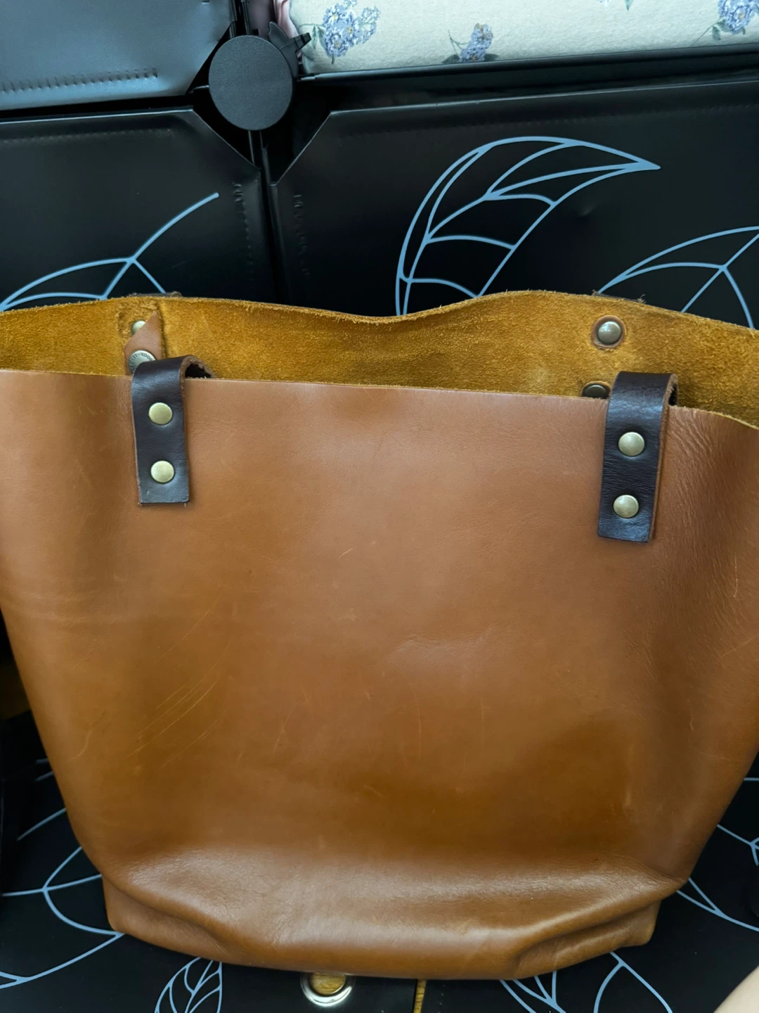 Brown Leather Tote Bag - photo 2