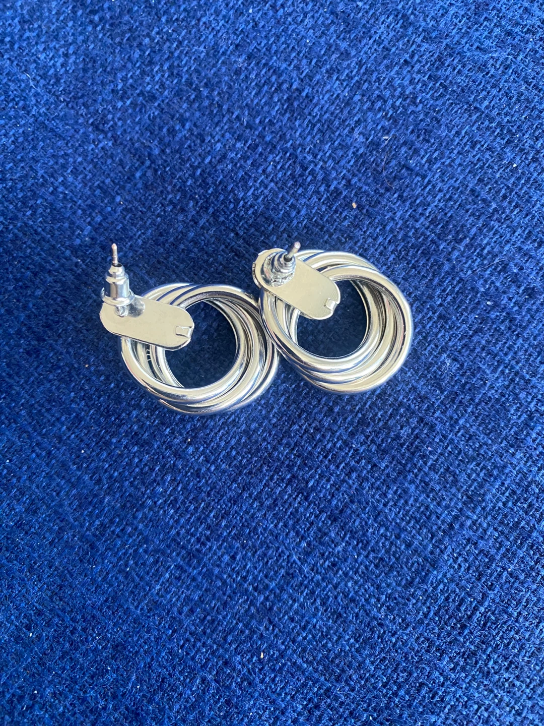 Silver Tone Hoop Earrings - photo 2