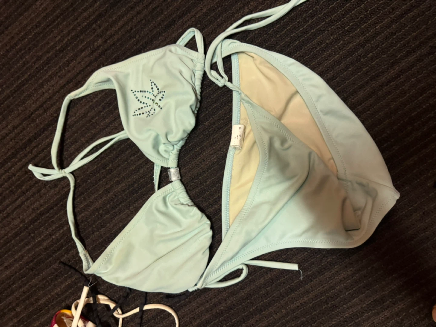 Light Blue Bikini Top