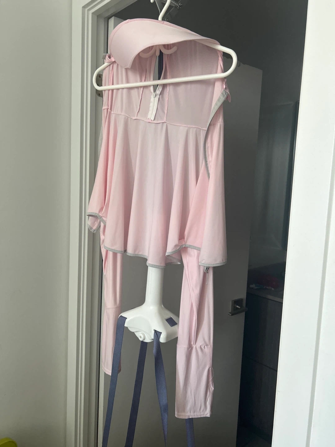 Pink Sun Shirt Hoodie with Long Sleeves