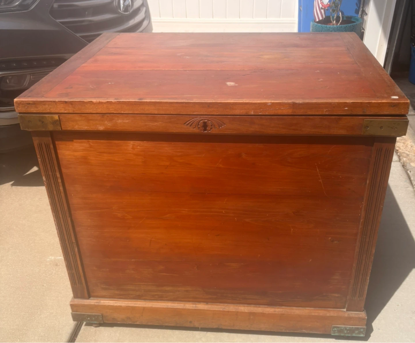 Vintage Cedar Chest Trunk