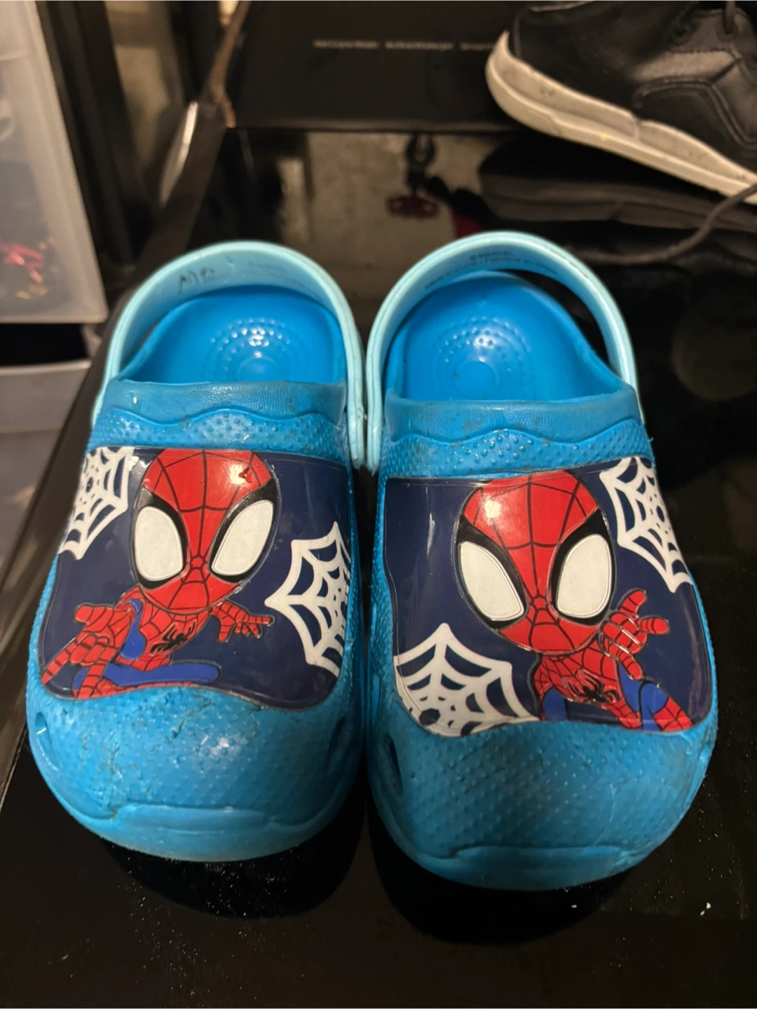 Blue Spidey Clogs Toddler Size