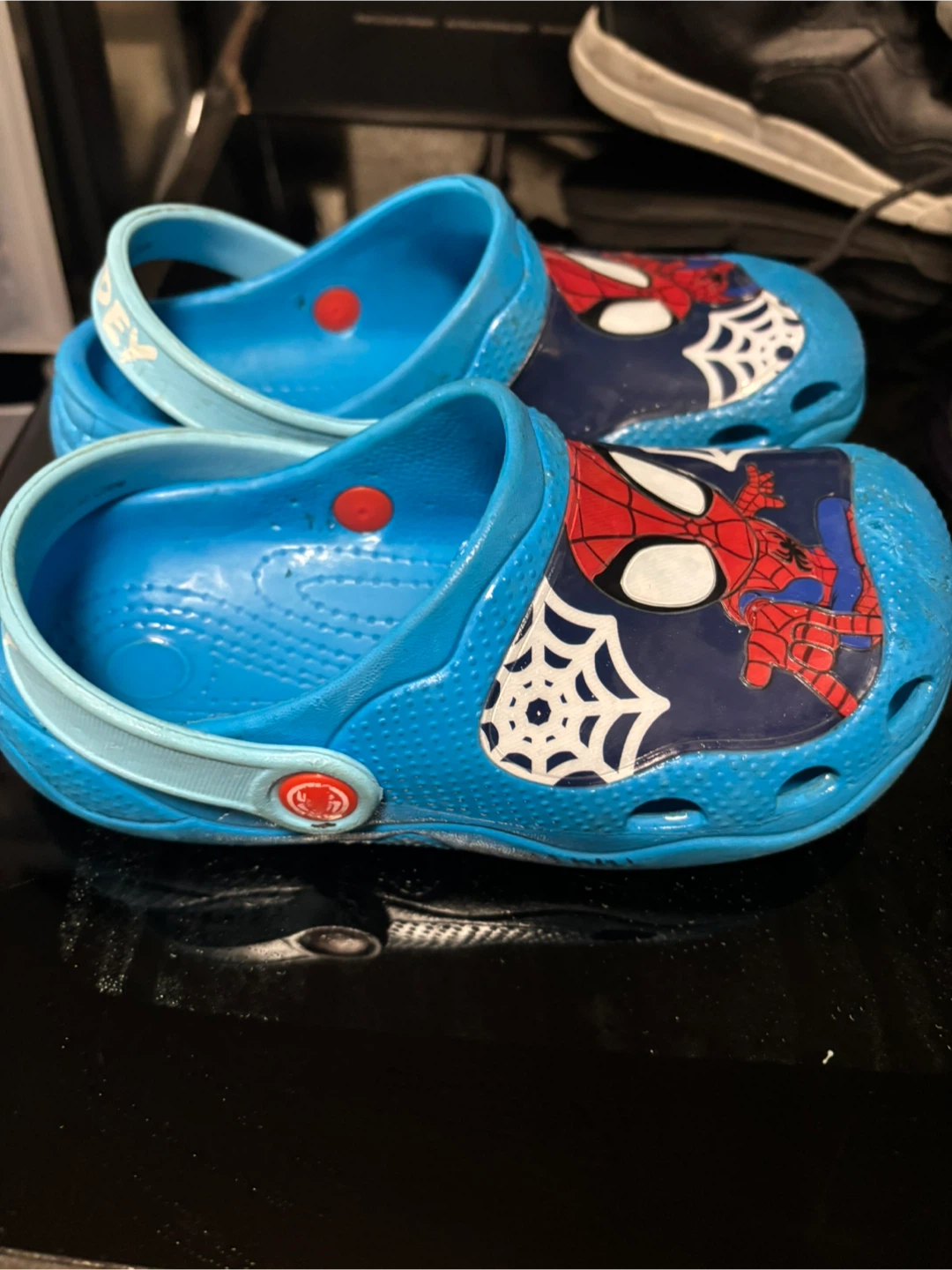 Blue Spidey Clogs Toddler Size - photo 2
