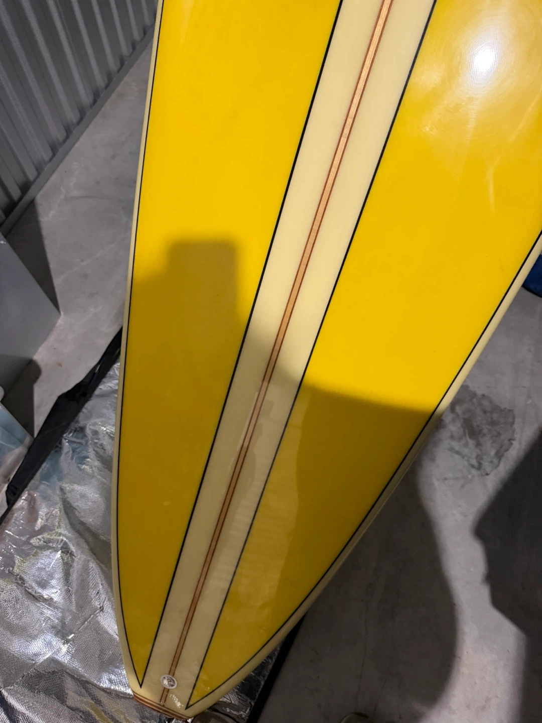 Jim Phillips Classic Surfboards Longboard Yellow Single Fin - photo 2