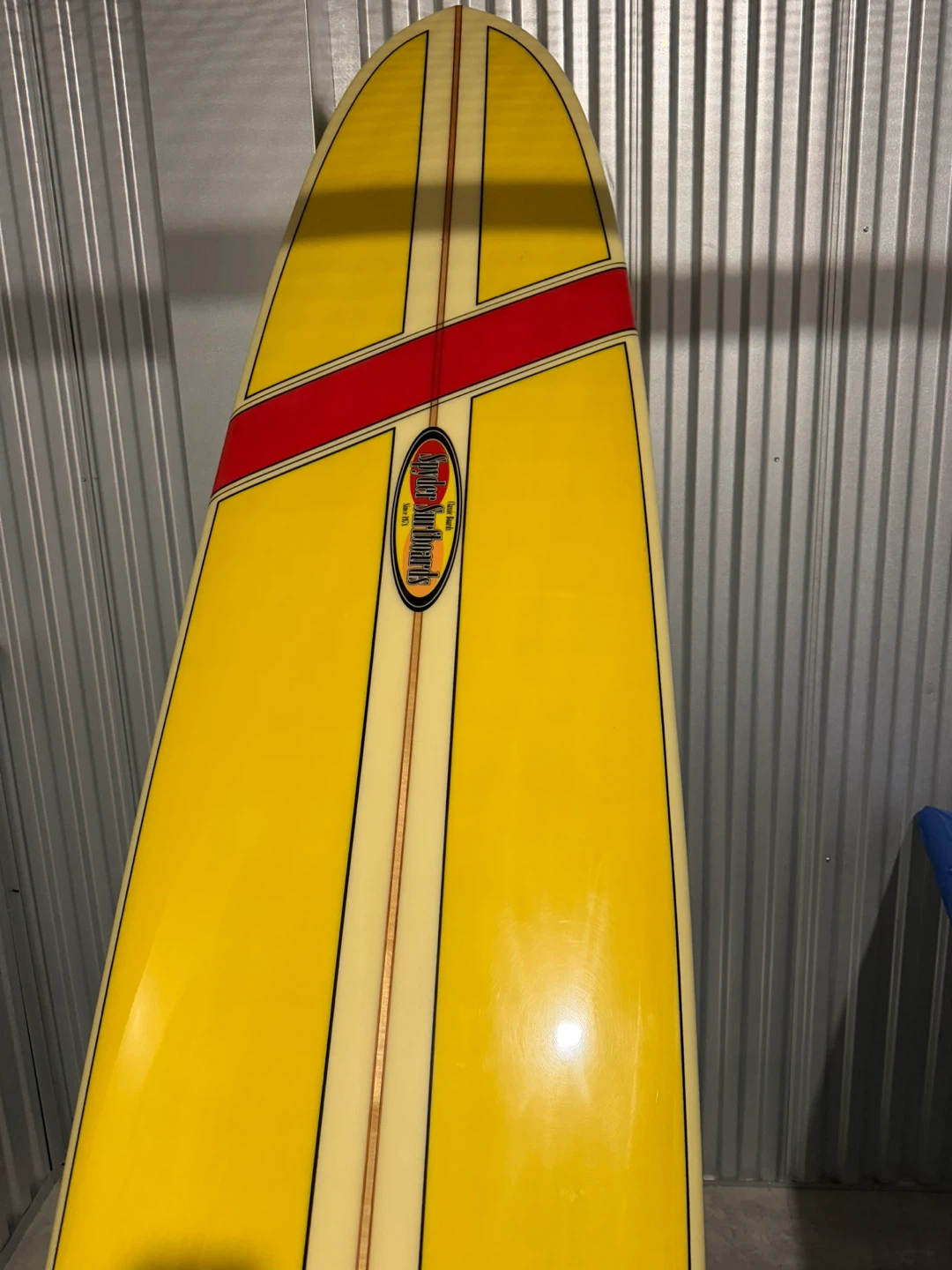 Jim Phillips Classic Surfboards Longboard Yellow Single Fin - photo 3