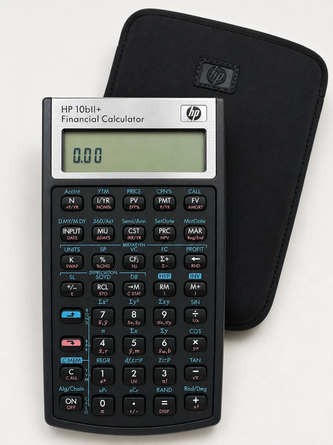 HP 10bII+ Financial Calculator with Case