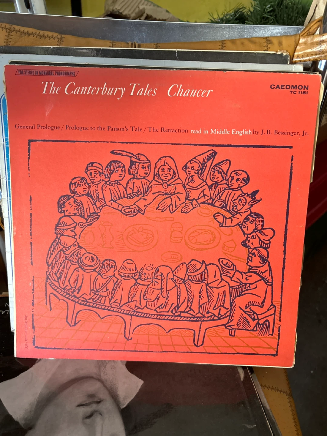 The Canterbury Tales Chaucer Vinyl Record