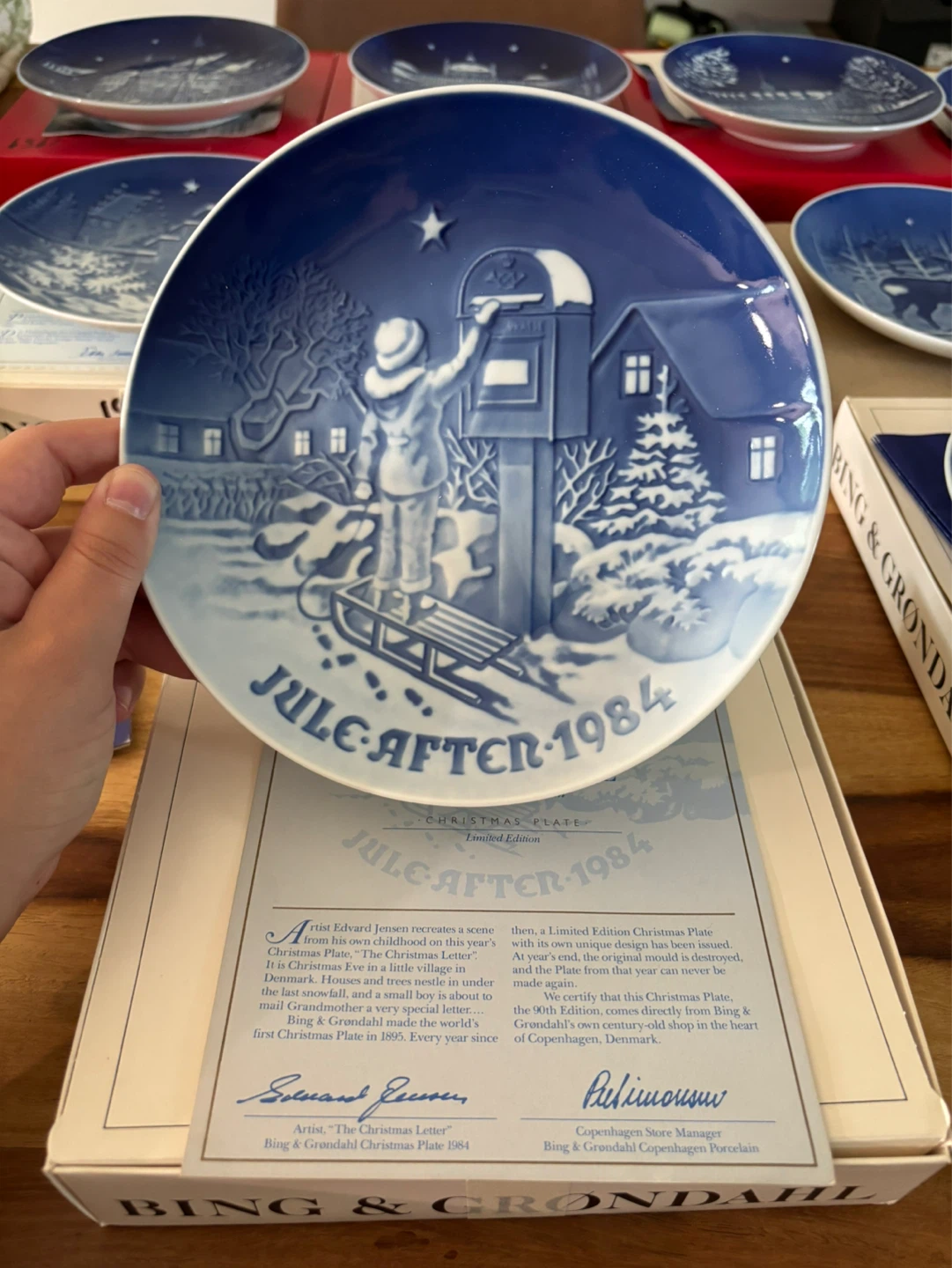 Bing & Grondahl 1984 Christmas Plate - photo 2