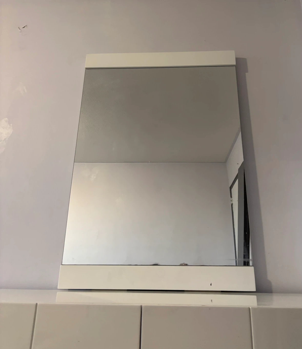 White Dresser with Mirror