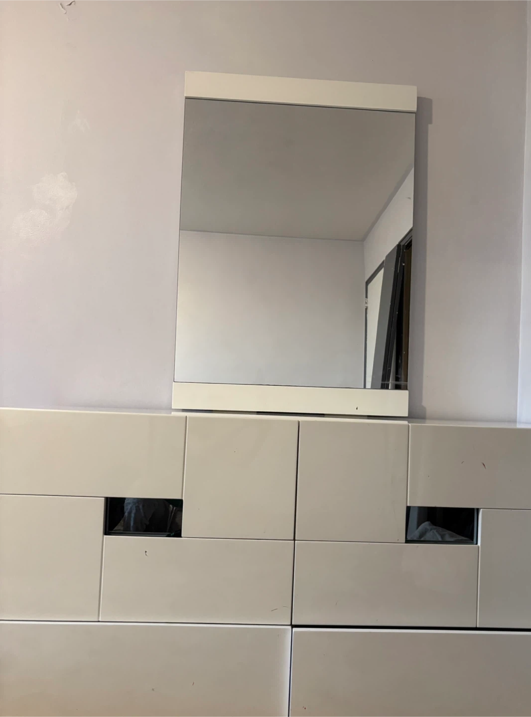 White Dresser with Mirror - photo 3
