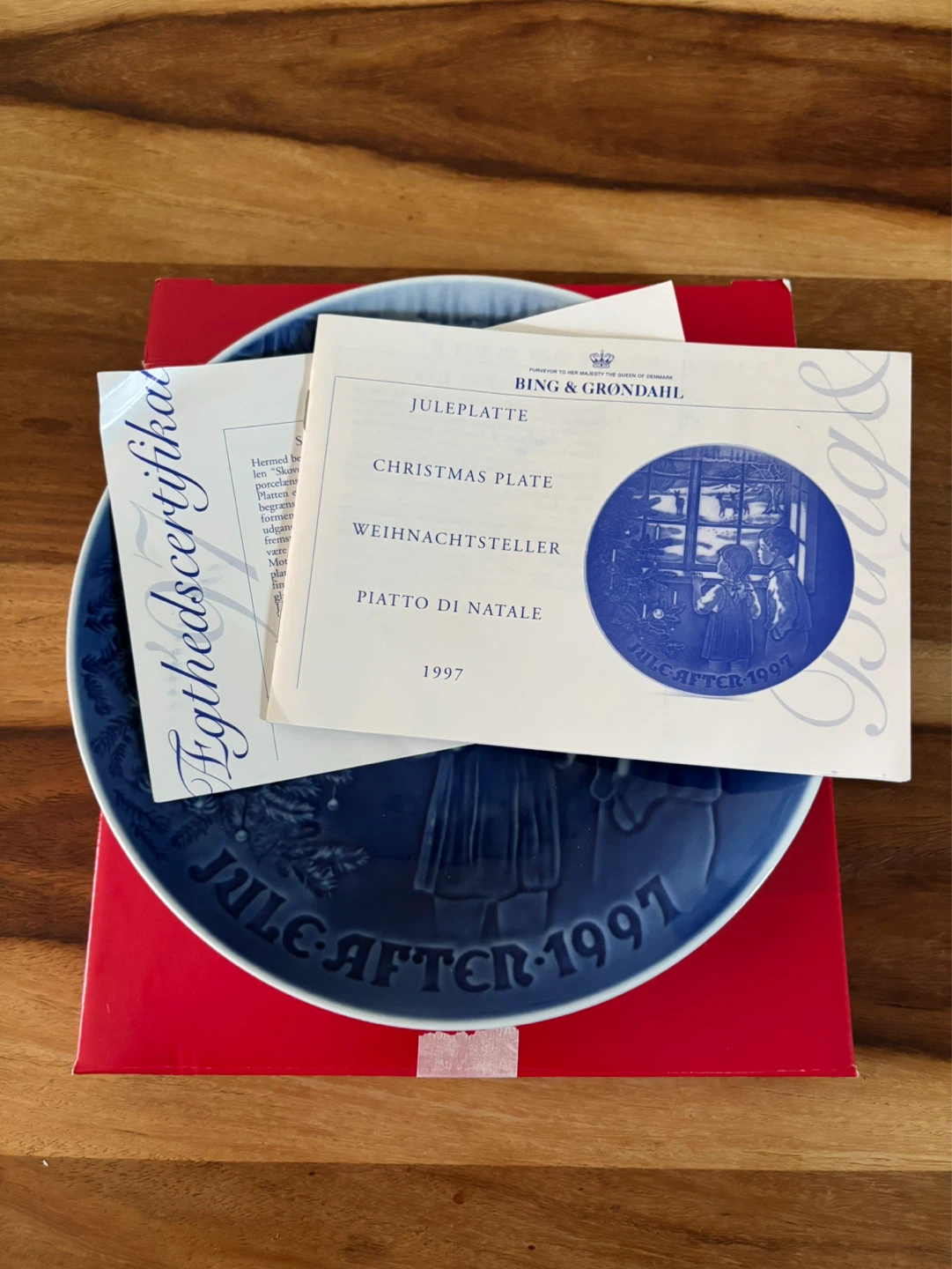 Bing & Grondahl Christmas Plate 1997 Jule After - photo 2