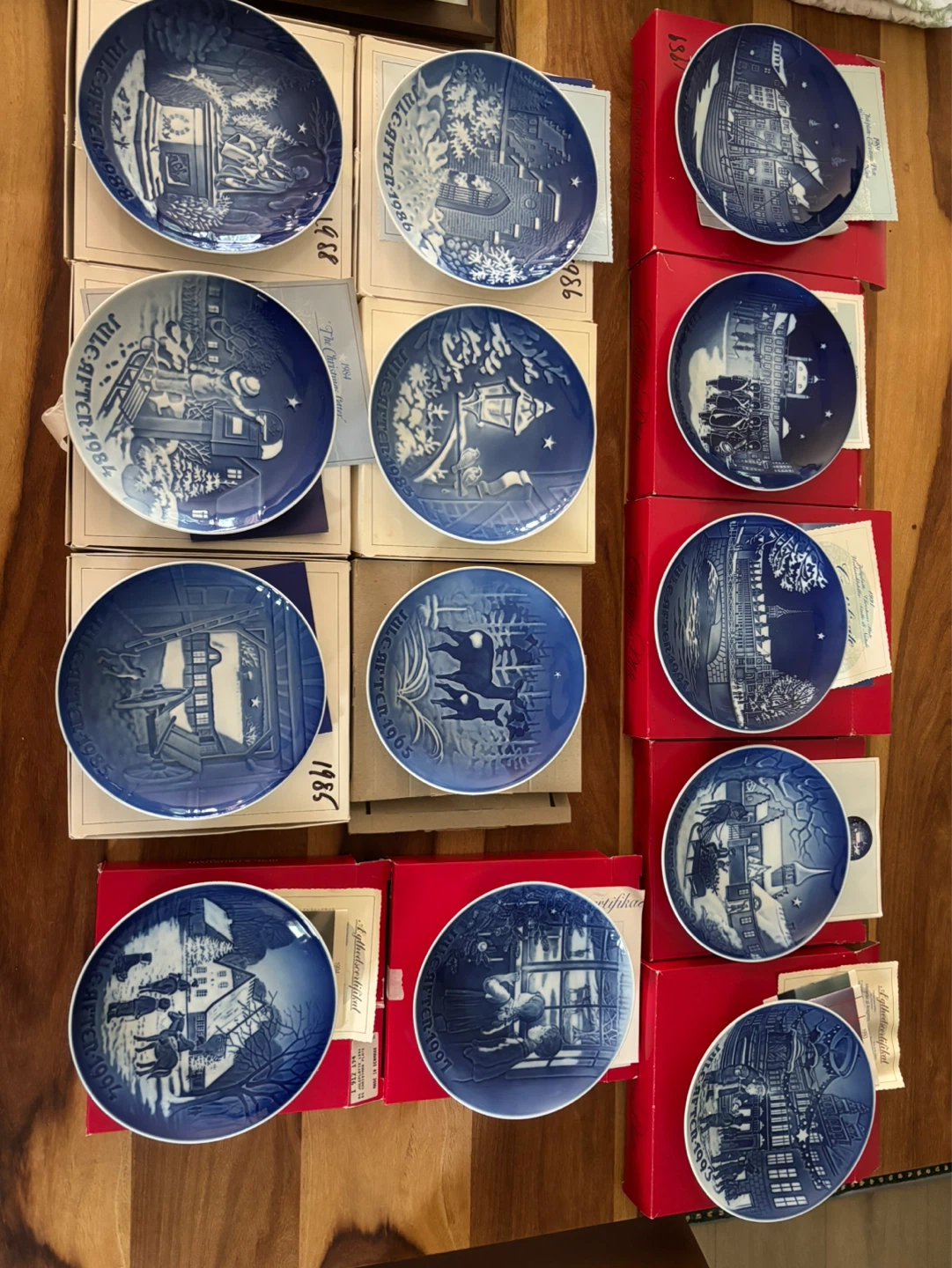 Collection of Royal Copenhagen Christmas Plates