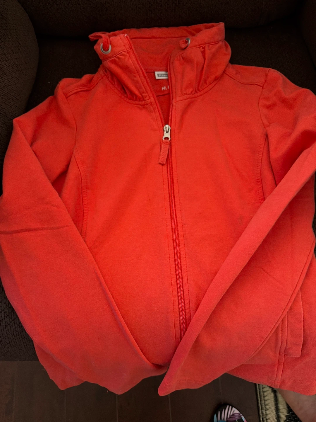 Street One Orange Zip-Up Hoodie