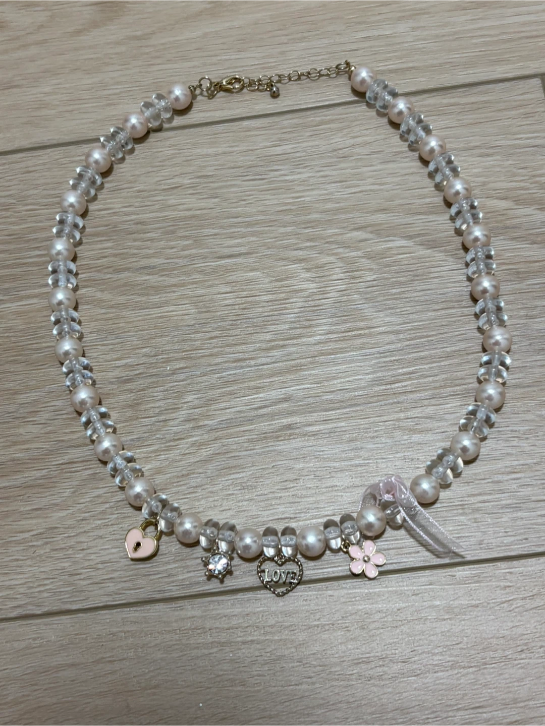 From Japan harajuku Pearl Charm Lolita Necklace Heart