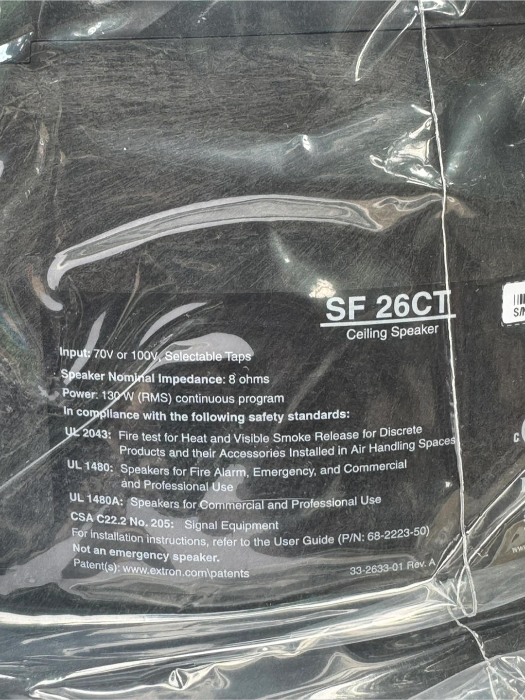 Extron SF 26CT Ceiling Speakers (Pair) - photo 3