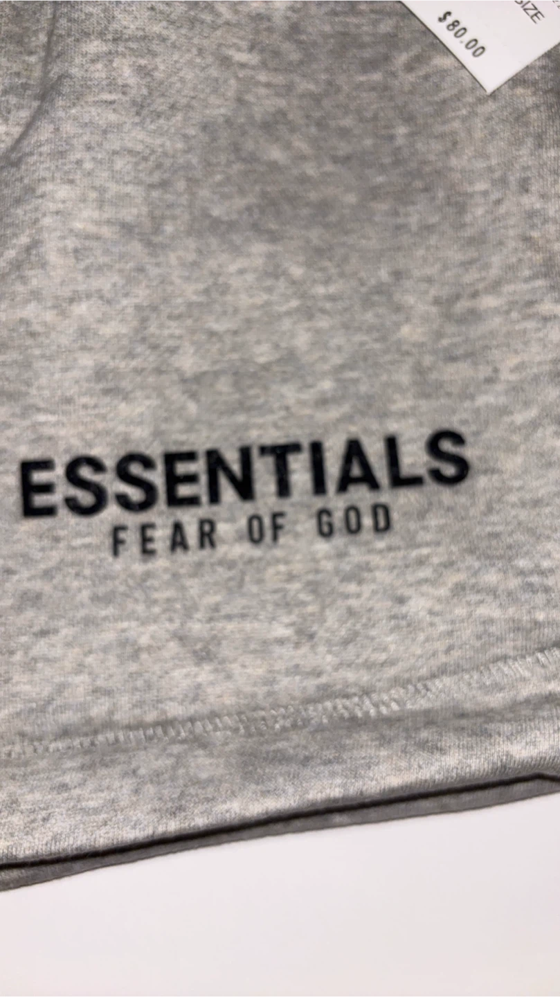 Size large dark oatmeal essential shorts - photo 2